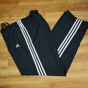 Black adidas track pants